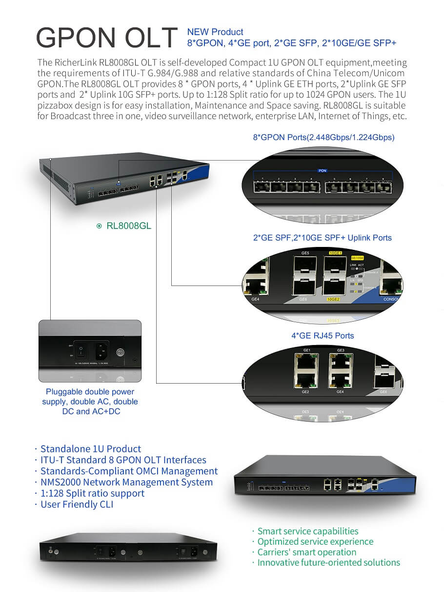 RicherLink officially launched the newly developed OLT GPON device